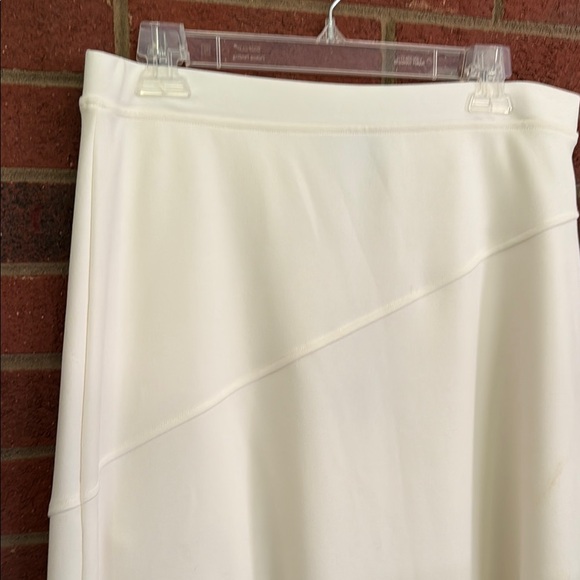 Dkny Cream Maxi Wrap Skirt Asymmetrical - Picture 5 of 9